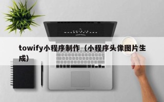 资兴towify小程序制作（小程序头像图片生成）